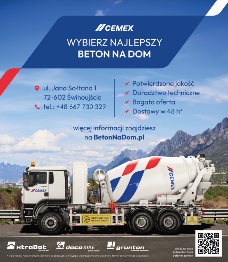 transport betonu ŚWINOUJŚCIE